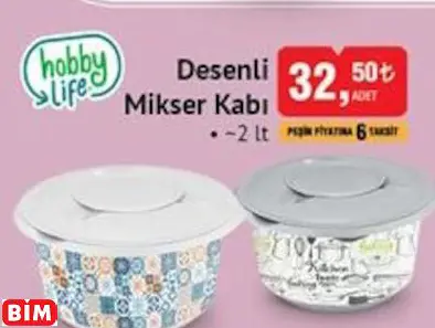 HOBBY LİFE DESENLİ MİKSER KABI